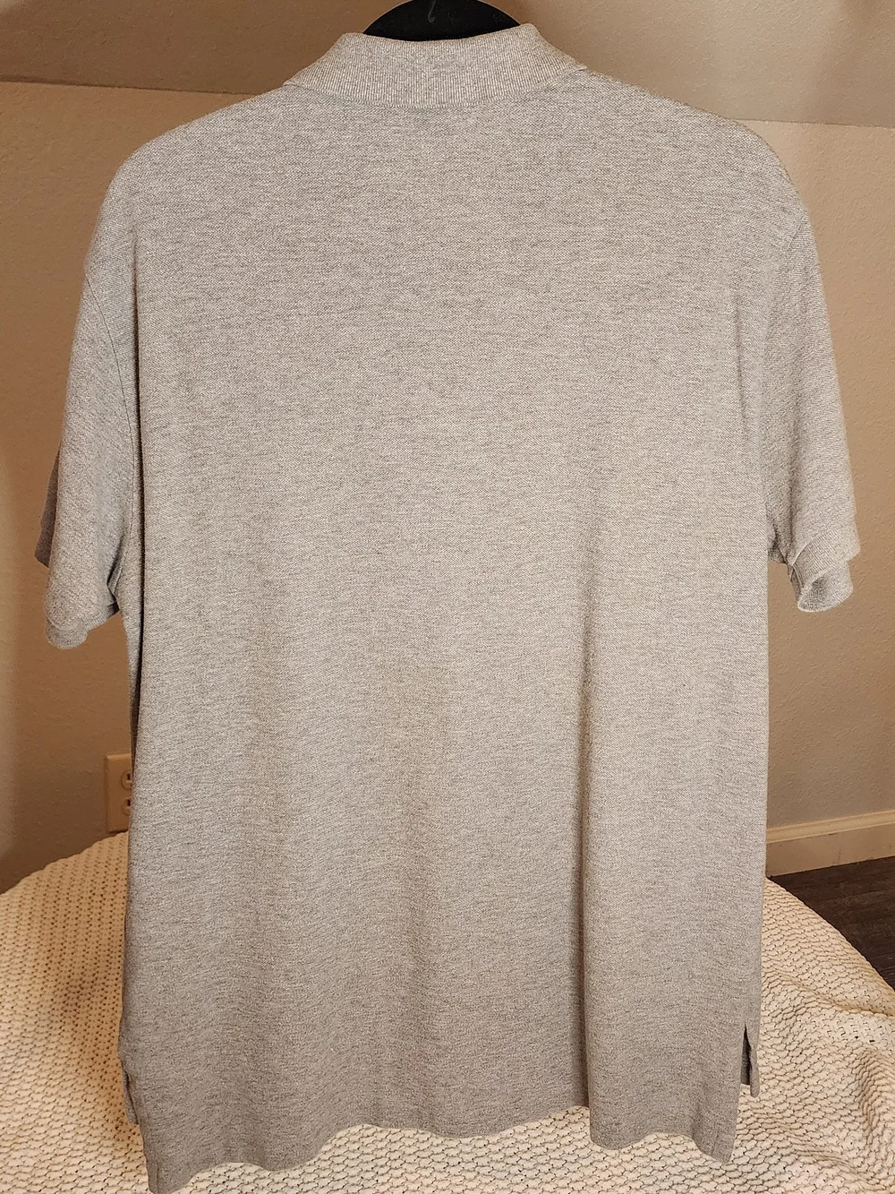 Ralph Lauren Men's Heather Gray Polo with Blue Pony